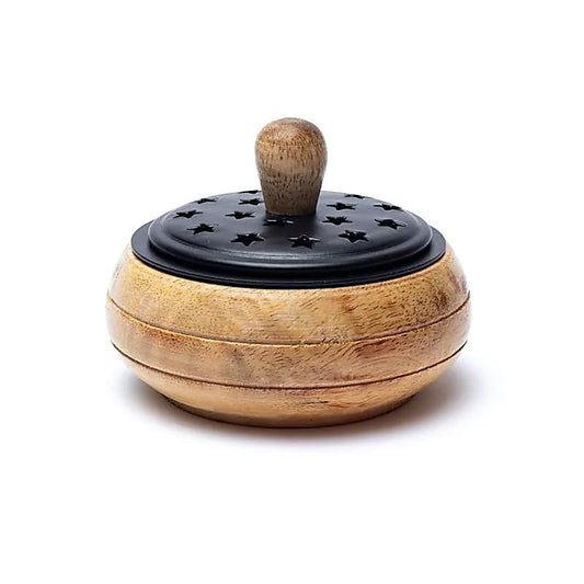 Arzător de Tămâie din Lemn de Mango