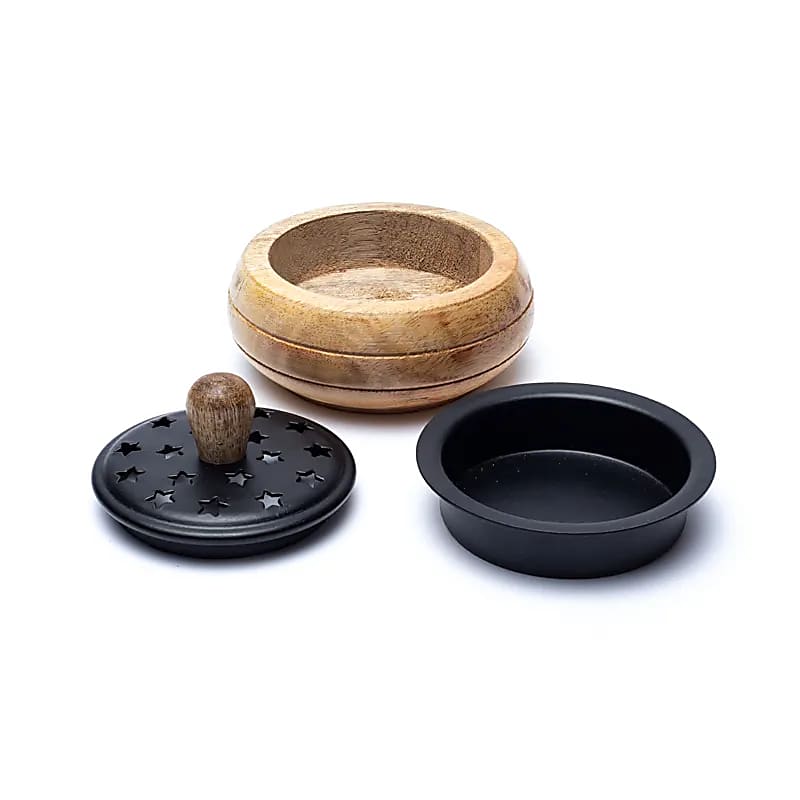 Arzător de Tămâie din Lemn de Mango