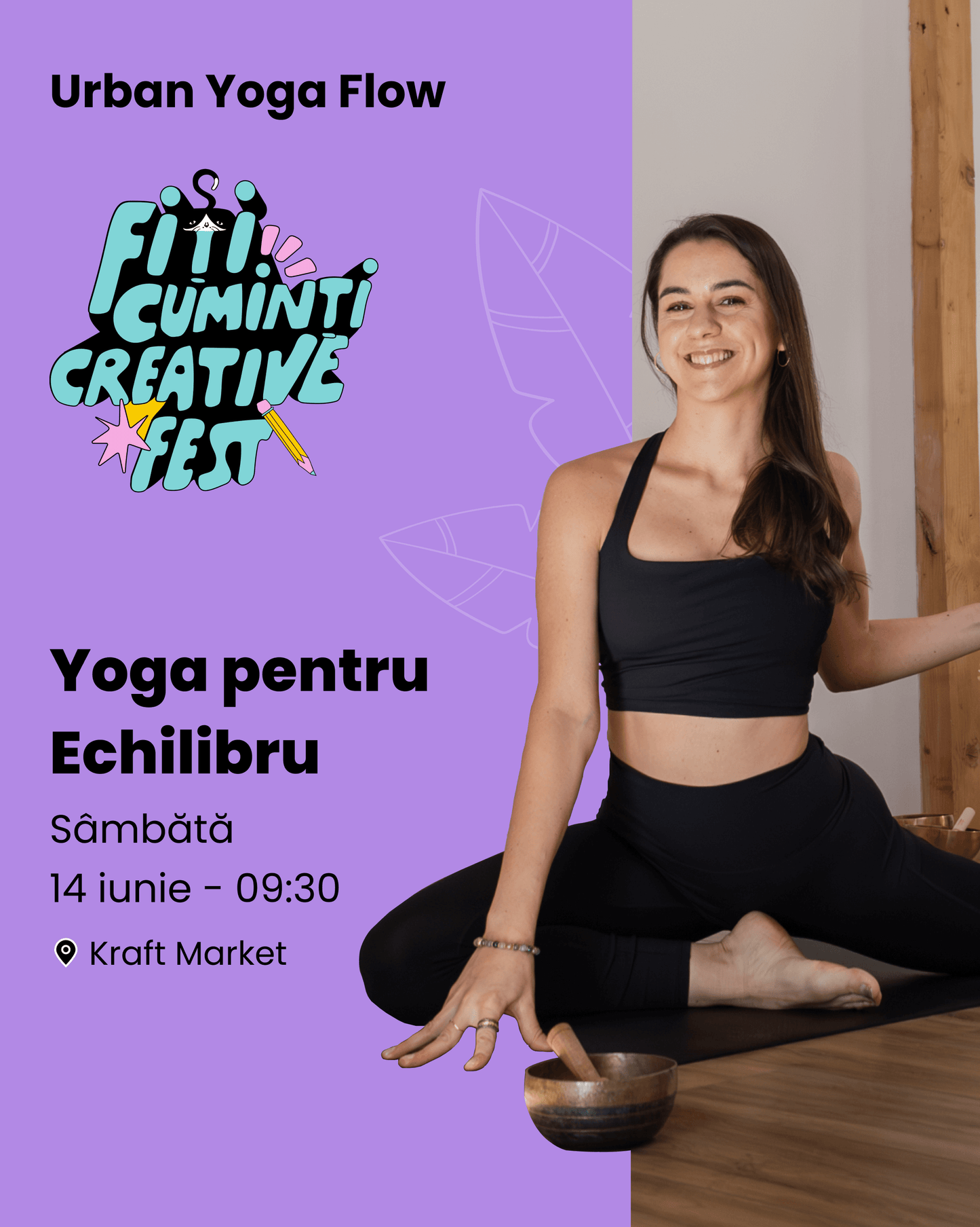 Urban Flow x Fiți Cu-minți Creative Fest - Yoga pentru echilibru